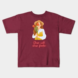 Flower, Girl Kids T-Shirt